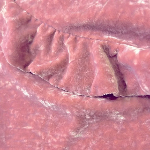 J. Crew Pink Velvet Ruffle Cami Tank Top Size XS - Picture 7 of 11